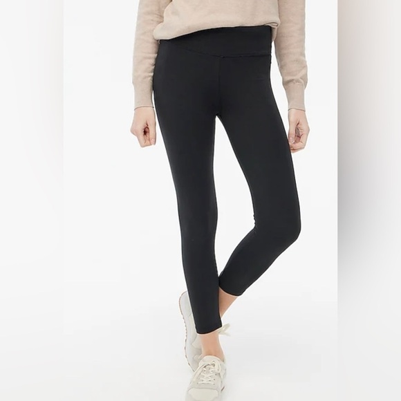 J. Crew Black Cropped Everyday Leggings - Picture 1 of 13